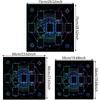 Скатерть для Таро Многофункциональная Скатерть для Гаданий 50x50/60x60/75x75см Подставка для Карточных Игр Оракулов Рун