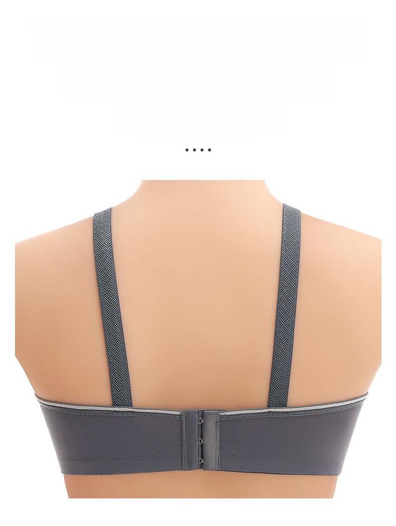 Cross-Border Smooth Push-Up Bra: Non-Magnetic, 3-Row Buckle Design for Middle-Aged & Elderly Moms
