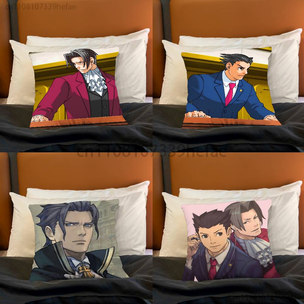 Игровой Чехол на Подушку AAce AAttorney Плюшевые Наволочки Домашний Декор Чехол на Подушку для Дивана Кровати Стула Гостиной