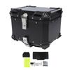 Motorcycle Top Box Aluminum Alloy Quick Release Impact Resistant Waterproof 45L Rear Storage Trunk