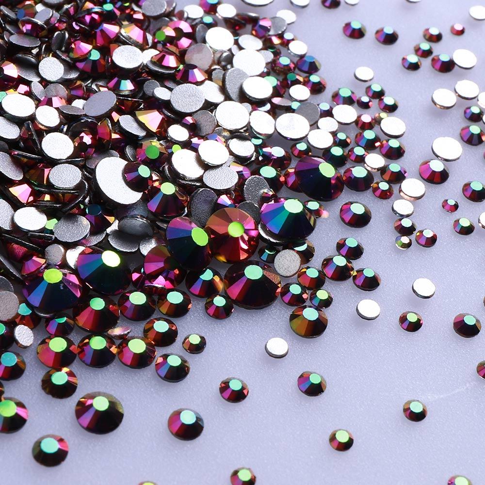 High Quality Rhinestone Non Hotfix Bulk Transparent Crystal AB Glass Rhinestones Mixed Sizes