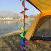 Spiral Rainbow Wind Strip Windmill Colorful Wind Chime for Garden Home Outdoor Camping Tent