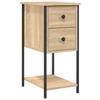 VidaXL Bedside Table Sonoma Oak 32x42x70 Cm Engineered Wood 826095