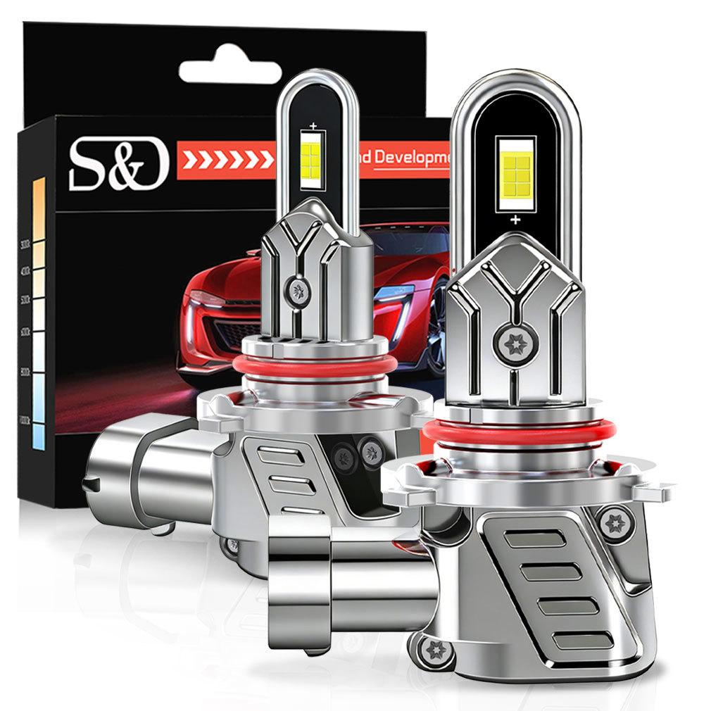 2Pcs H7 H4 LED Headlight Bulbs Canbus 30000LM 100W U-Shaped Copper Tube Car Light Turbo H11 9005 HB3 Headlamp 6500K White 12V With Fan