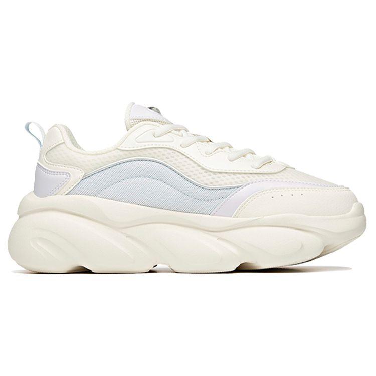 Anta Кроссовки женские Meow Claw Mesh с амортизацией, нескользящие, износостойкие, дышащие, низкие, для папы, белые, фиолетовые, серые 922358894-5