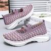 Shoes Women's Spring Color Matching Casual Single Shoes Breathable Soft Sole Comfortable Mother Shoes