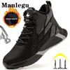 Steel Toe Safety Boots Men Winter Work Shoes Puncture-Proof Lightweight Work Boots Men Women Safety Shoes Autumn Indestructible Boots High Top
