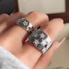 925 Sterling Silver Rings for Women Men Couple Minimalist Handmade Star Zircon Ring Party Jewelry Gift Prevent Allergy