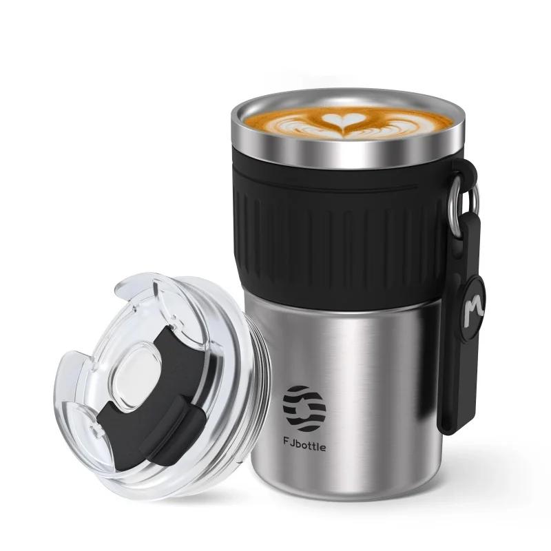 Portable Car Thermos Cup Stainless Steel Coffee Cup Leak Proof Water Bottle Keep Cold and Hot Travel Outdoor Drinking Utensil