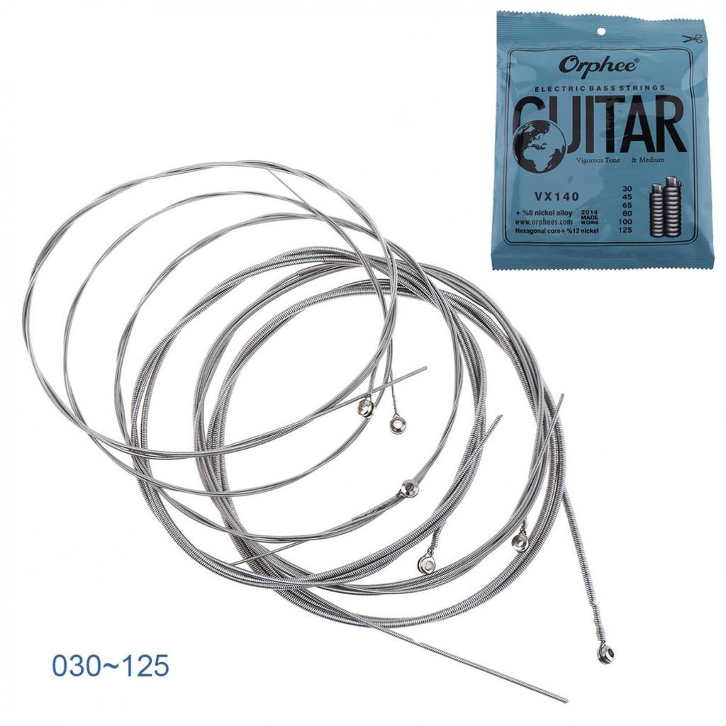 Electric Bass Strings Nickel Alloy Wire Medium Light Strong 6 Strings Guitar Accessories