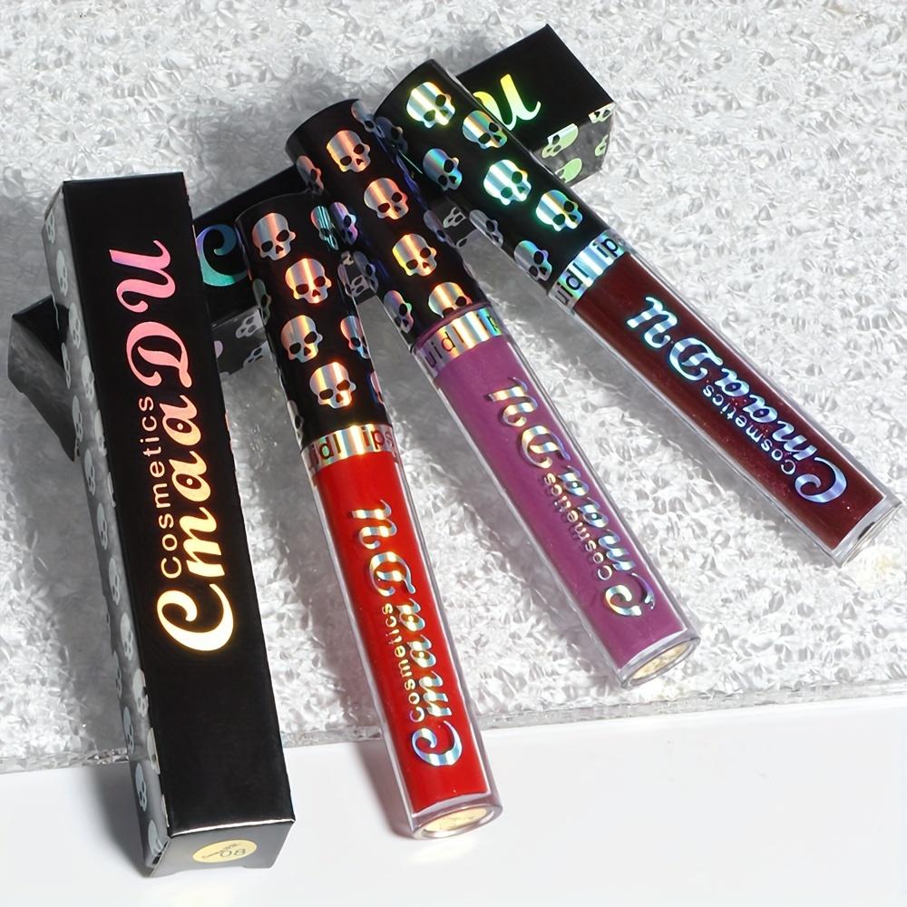 Skull Lip Gloss - Long Lasting, Moisturizing Liquid Lipstick For All Skin Types, Radiant Adult Makeup, Lightweight  - Variety Pack