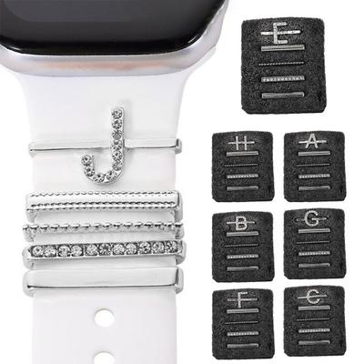 5 шт./компл. ремешок для часов, петля, разные стили, полированный Шарм, сплав со стразами, модный ремешок для часов с надписью, застежка