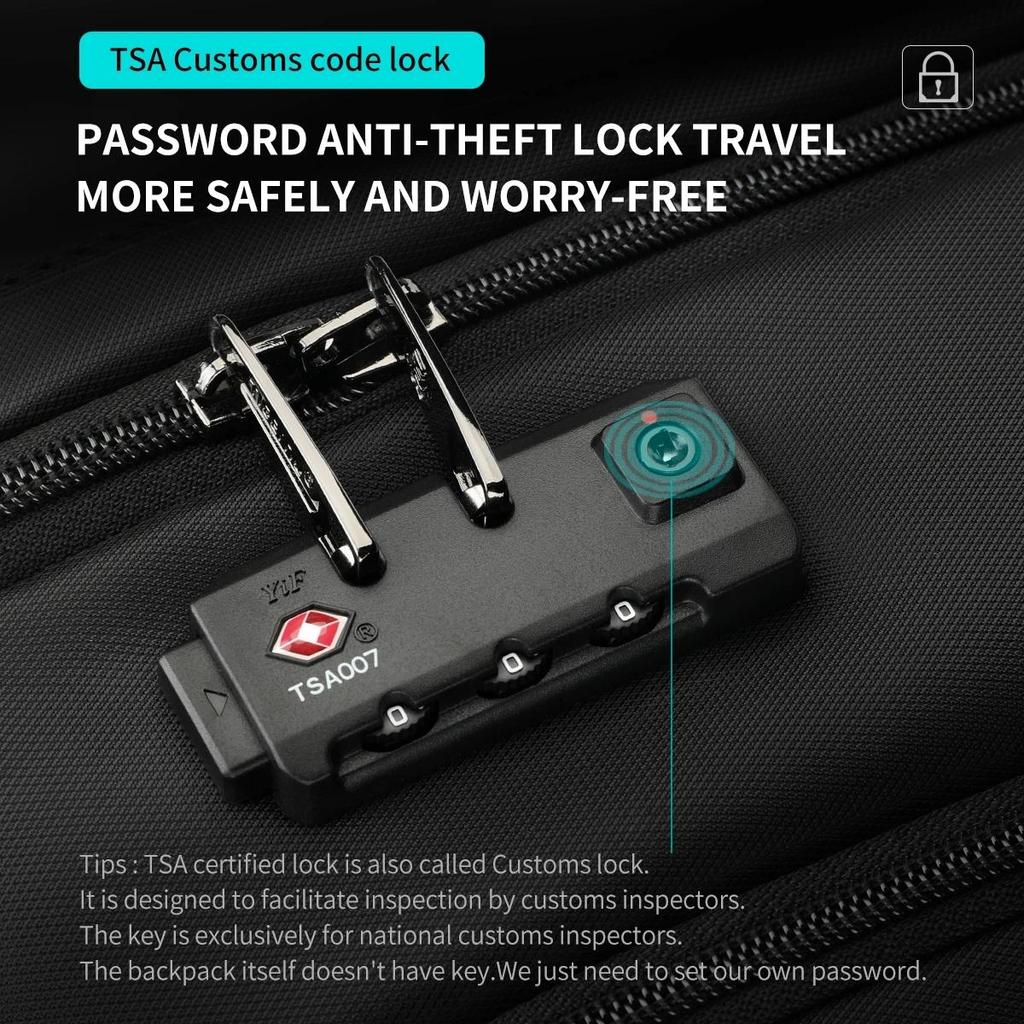 Tigernu Водонепроницаемый мужской рюкзак TSA 15,6-17 дюймов, рюкзак для ноутбука для мужчин, расширяемый дорожный школьный рюкзак, сумка