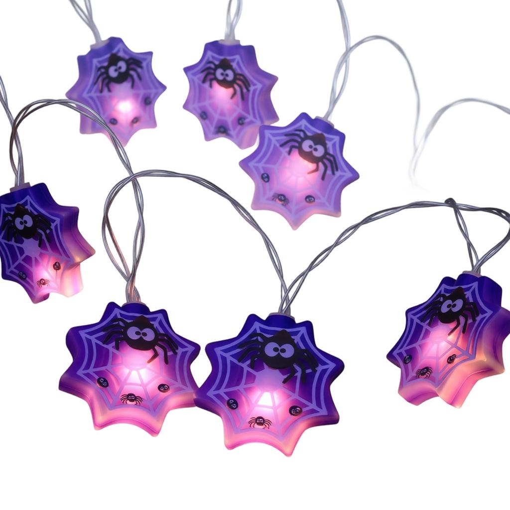 Halloween String Lights, Purple Design, 1.5m 10 LED Lights for Outdoor Holiday Decor