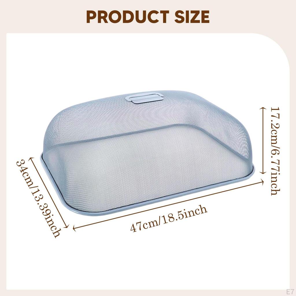 Metal Mesh Food Cover Net Dome Multifunctional Large Vegetable Fruit Screen for BBQ Picnic