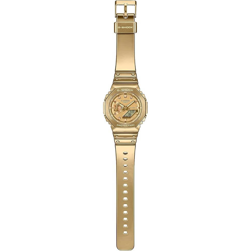 Casio G-Shock GM-2100YMG-9A9 Analog-Digital Watch Gold Tough Silicone Band Men's Overseas Model