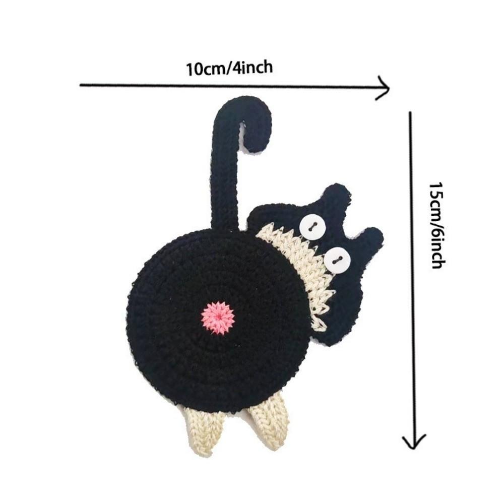 Heat Insulation Crochet Coaster Non-slip Knitted Cup Mat Table Decor Drink Pad Home Supplies
