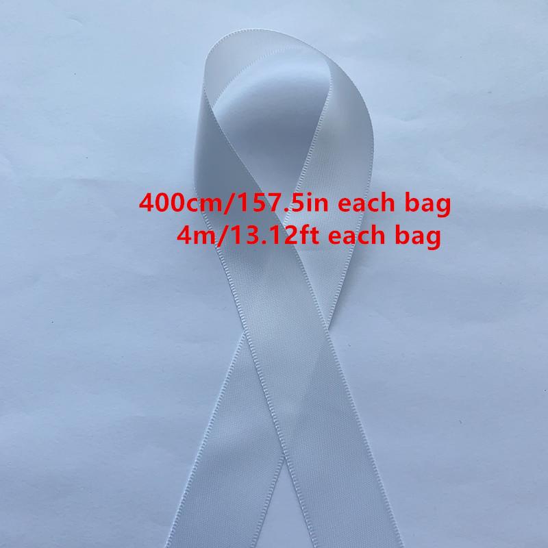 Каждая сумка шириной 4 м/13,12 фута, ширина 2,5 см/0,98 дюйма, двусторонняя атласная лента, ручная работа, отделка для шитья, ремесленная тесьма, одежда для волос, подарочная упаковка, галстук, домашний фестиваль