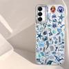 Marine Animal Flower Phone Case for Samsung Galaxy A55 A07 A17 A56 A36 A26 A16 A53 A06 A14 A24 A34 A54 A15 A25 A35 A12 A13 Cover