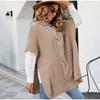 Twisted Sweater Women Elegant Turtleneck Half Sleeve Female Pullovers 2024 Autumn Winter Fashion Lady Knitwears