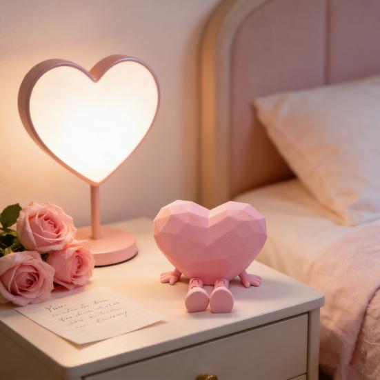 Набор из 2 фигурок-сердечек для стола, интерактивные подвижные ноги и руки, украшение, уникальный символ любви, украшение, декор для офиса и дома, подарок