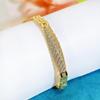 CMM Элегантный городской красавец леди блестящий CZ цирконий браслет из нити золотой женский модный наряд ювелирные изделия аксессуары