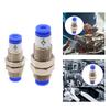 Push To Connect Fitting Coupler 4mm/6mm Smc Type Utility Straight Air Water Line Two Way Connector for Automotive Maintenance