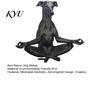 Funny Desk Accessories for Office 3D Printed Meditating Dog Statue, Zen Sitting Puppy Figurine Contemporary Black Home Decor, Creative Animal