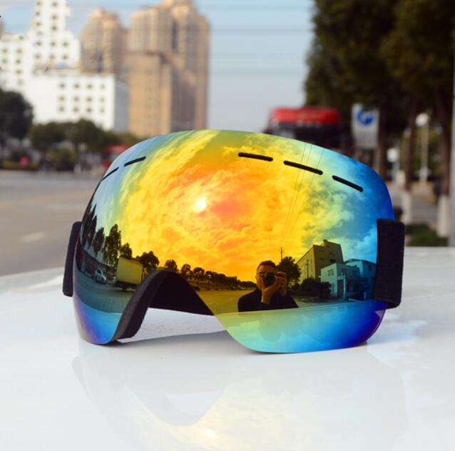 Лыжные очки, двойные противотуманные, большие сферические мужские и женские лыжные очки для улицы