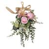 Artificial Floral Teardrop Swag Teardrop Flower Wreath Hanging Decoration Garland for Hotel Gift Garden Birthday Festivals