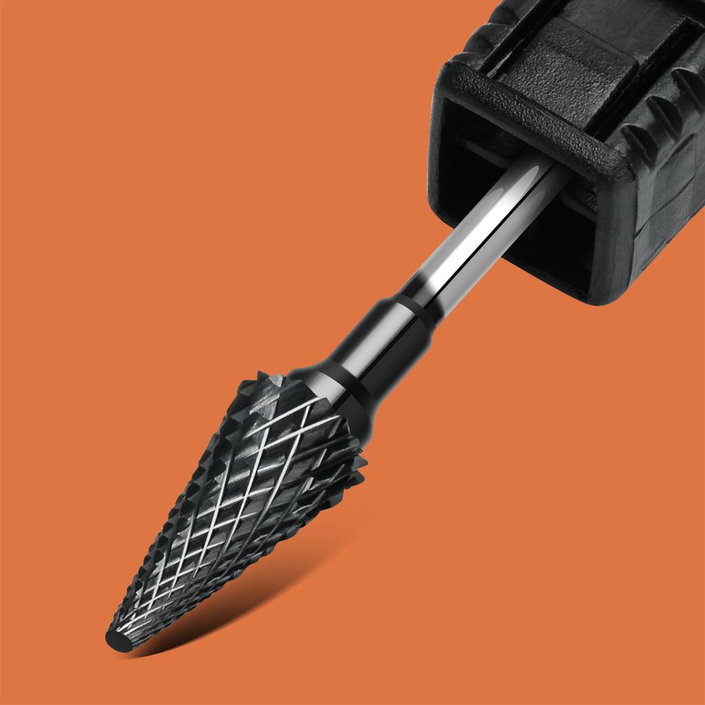 Твердосплавные вольфрамовые насадки для ногтей, фрезы, электрические сверла для ногтей, инструменты для очистки кутикулы для педикюра, маникюрные буферы, дрель