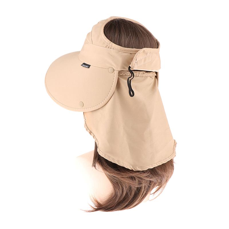 Солнцезащитная шляпа с большими полями, летняя, закрывающая все лицо, пустая шляпа-цилиндр, для велоспорта, скалолазания, солнцезащитная шляпа