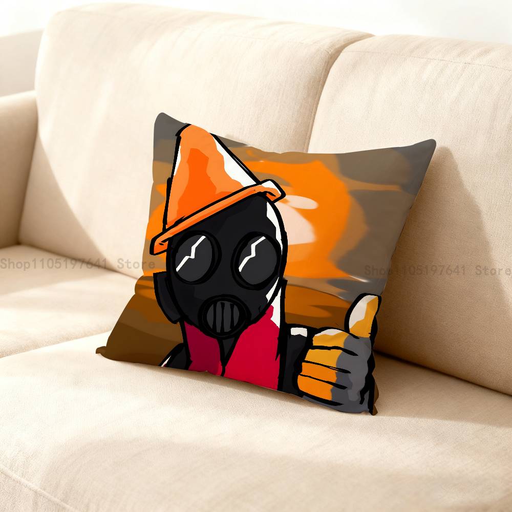 TTeam Fortress TF Pyro Pillow Case Cushion Cover Home Decor Birthday Gift Pillowcover