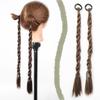 2pcs Fashion Braid Head Rope Wig Playful Girls Handmade Fishbone Twist Braids High Ponytail Hair Accessories for Woman Daily Use