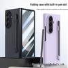 Чехол для Samsung Z Fold 7: Встроенный держатель для стилуса, Пленка для Z Fold 6, Матовая накладка, Жесткий чехол