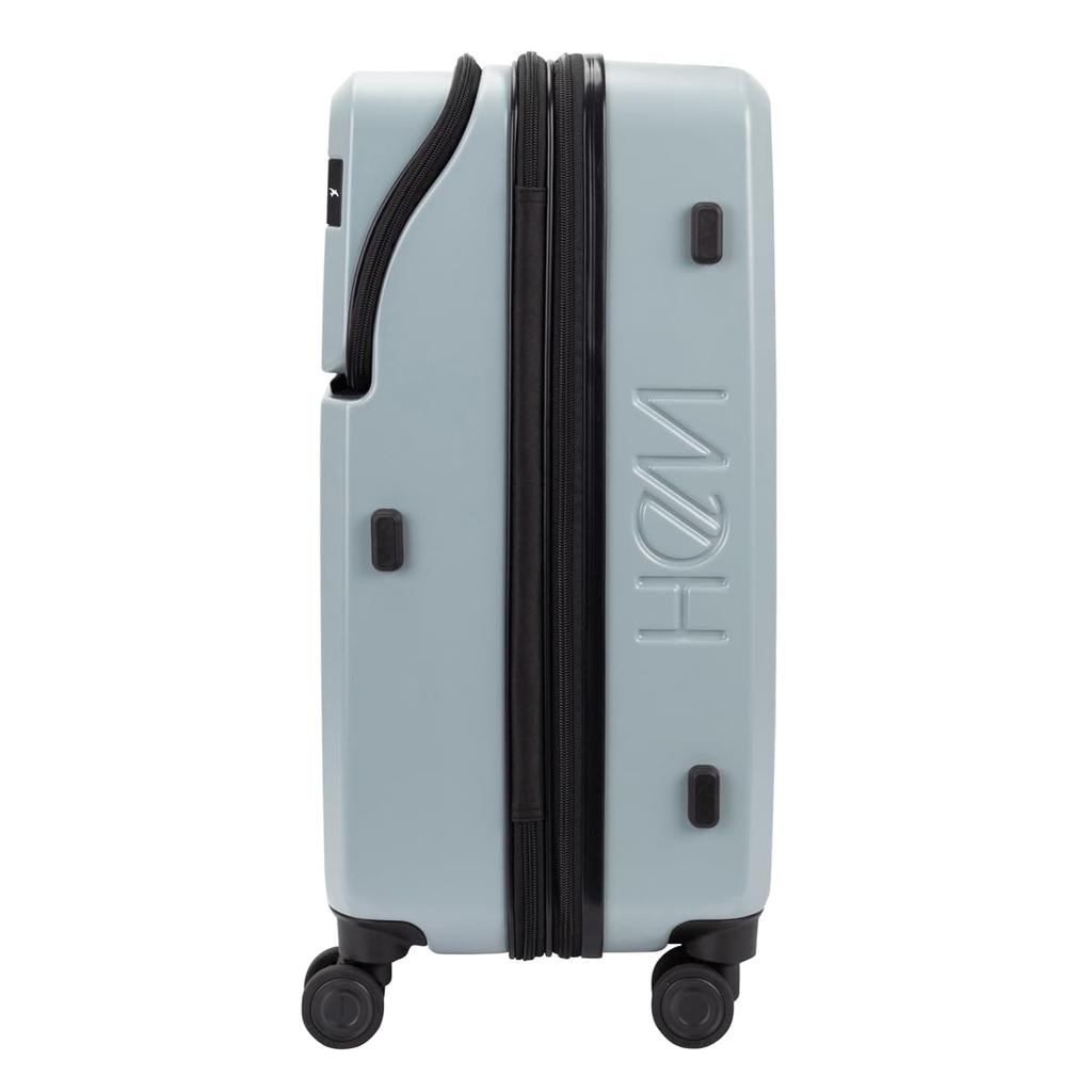 Чемодан Hem 62L Carry Case Чемодан Carry Bag Top Open LOUNGE Оснащен замком TSA, расширяемая жесткая молния для переноски, черный цвет [Transit Lounge] 55,5 см, 4,4 кг