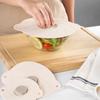 Silicone Suction Pan Lid Microwave Heat Resistant Cover Wrap Bowl Can Lid Vacuum Seal Stretch Sealer Cookware