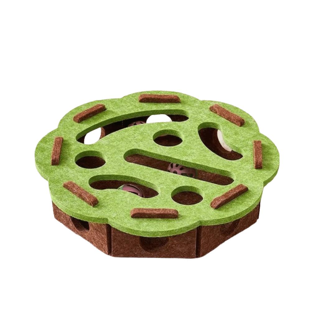 Felt Cat Puzzle Box Compact Size Cat Exercise Toy Durable Pet Entertainment Supplies  Kitten