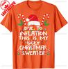 Merry Christmas Candy Cane Ugly Funny Due To Inflation Christmas for Gift Graphic Tshirts Fashion Hipster Unisex Allmatch