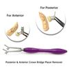 Silicone Handle Dental Crown Holder Dental Posterior & Anterior Crown Bridge Placer Remover Dentistry Lab Instruments