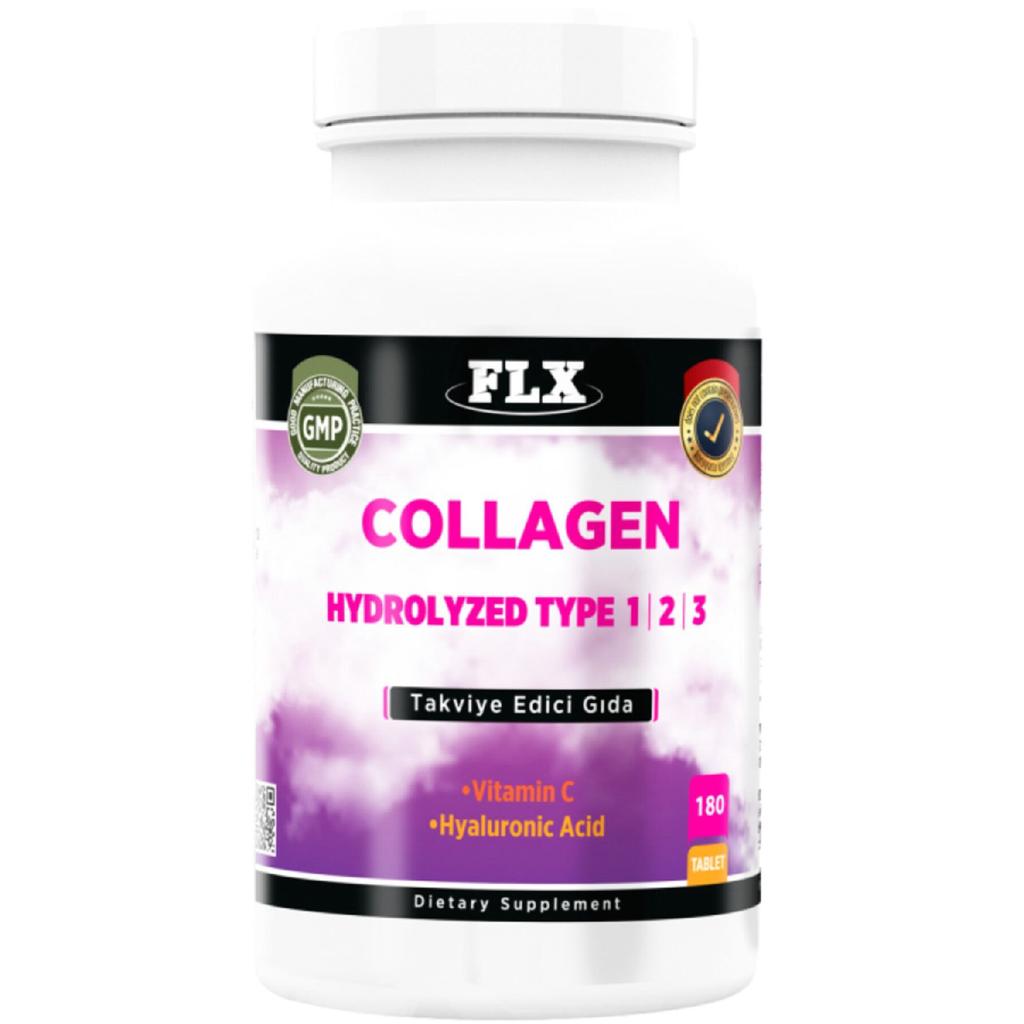Collagen Type Collagen Type 1-2-3 Hyaluronic Acid Vitamin C 180 Tablet