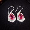 Unique Pink Tourmaline Gemstone 925 Solid Silver Pretty Jewelry Earrings 1.50" EE-41-18
