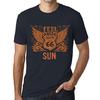 Men’s Vintage Tee Shirt Graphic T Shirt Feel The Sun Navy
