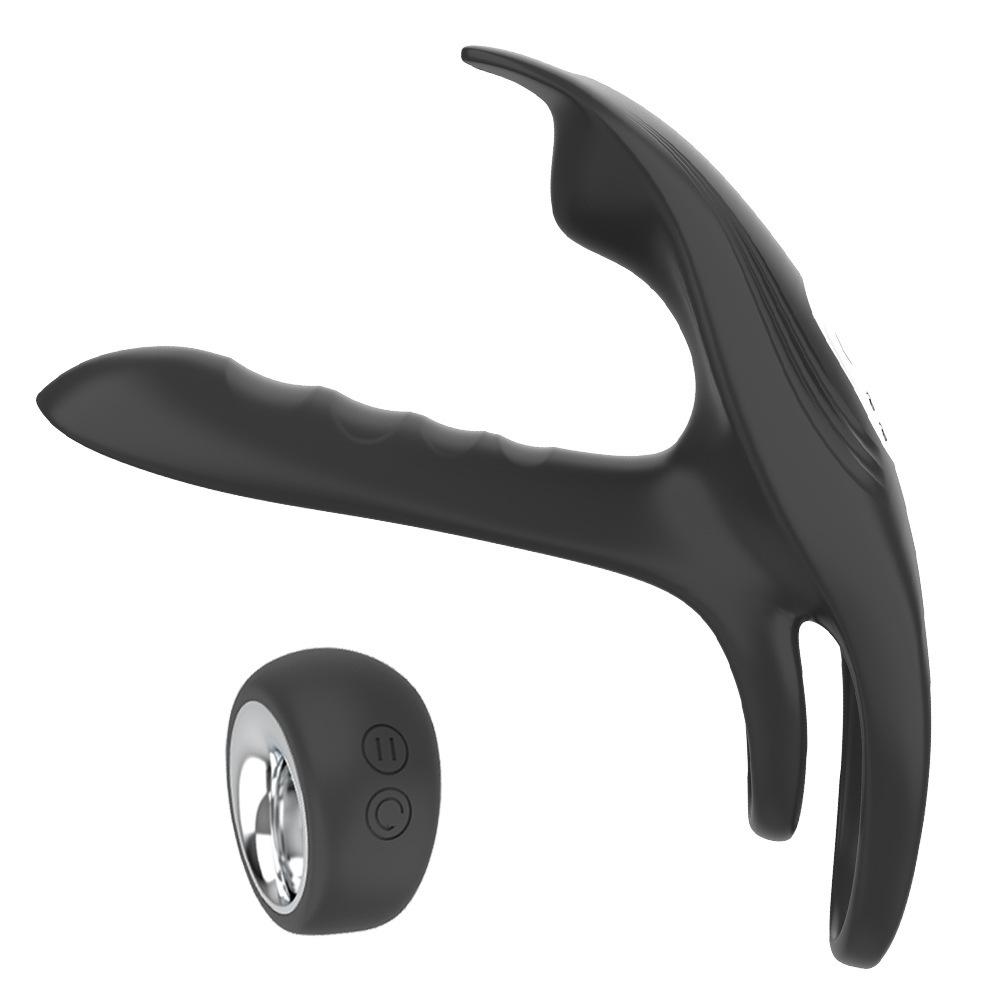 Вибрирующее кольцо для члена 3 в 1, силиконовое кольцо для пениса, стимулятор точки G и клитора, вибратор для пары, секс-игрушки для взрослых для мужчин или пар, игры