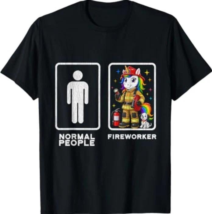 Fireworker Unicorn T-Shirt