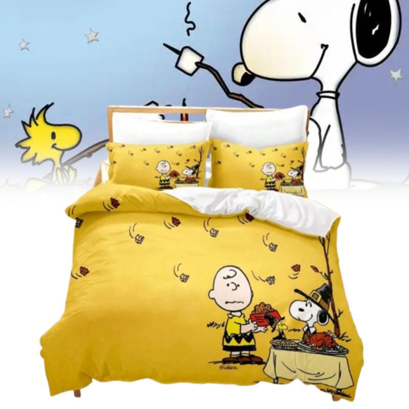 Cartoon Print Digital Duvet Cover Pillowcase Set Bedroom Gift Bedding