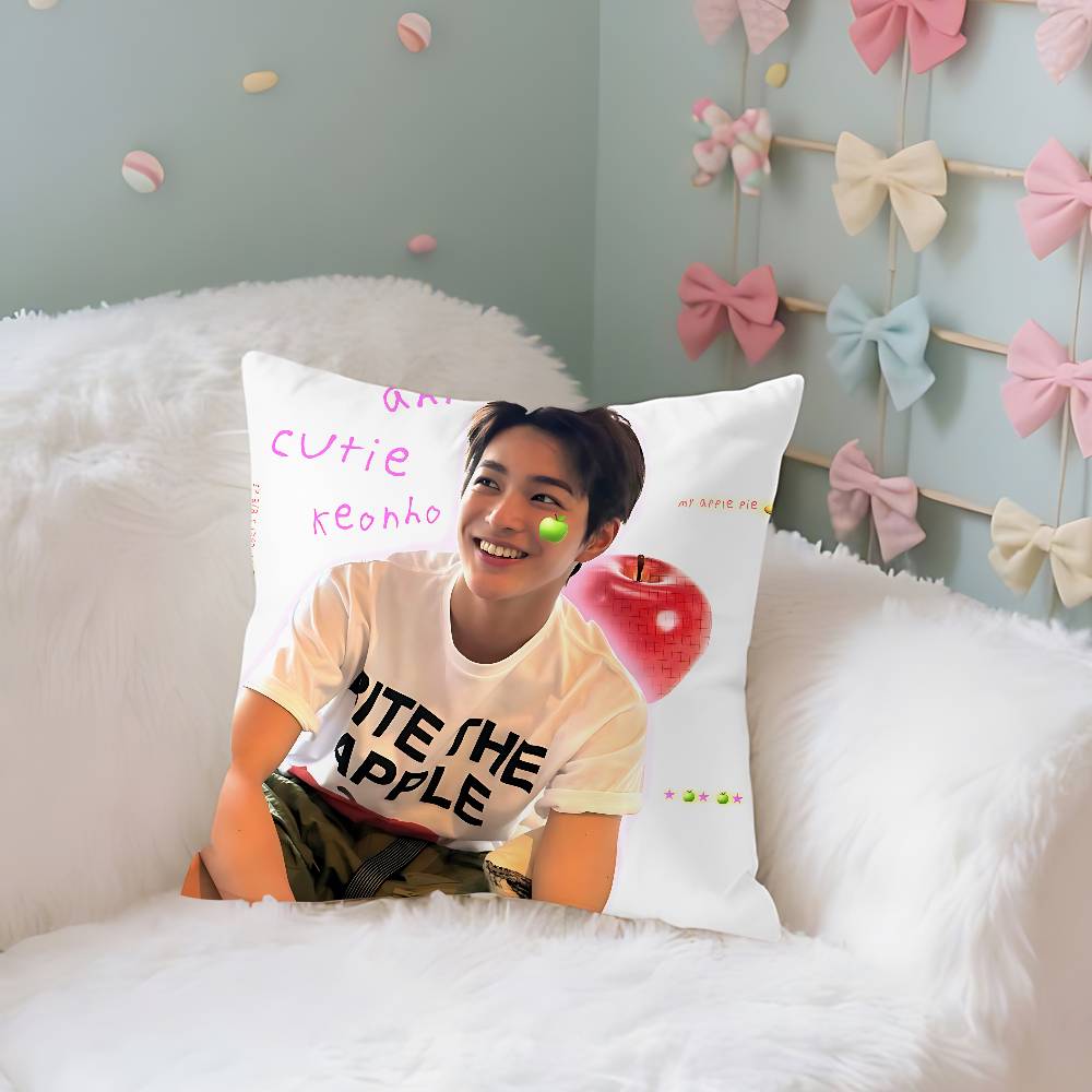 CORTIS KEONHO Case Plush Fabric Soft Pillowcase Double Sided Print Cushion Cover Household Gifts