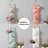 3 Pockets Cute Wall Mounted Storage Bag Closet Organizer Clothes Hanging Storage Bag Children Room Pouch Home Decor