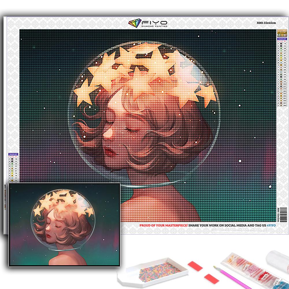 Полный 5D Diy Алмазная картина Мультфильм девушка Аватар 5D Алмазная картина