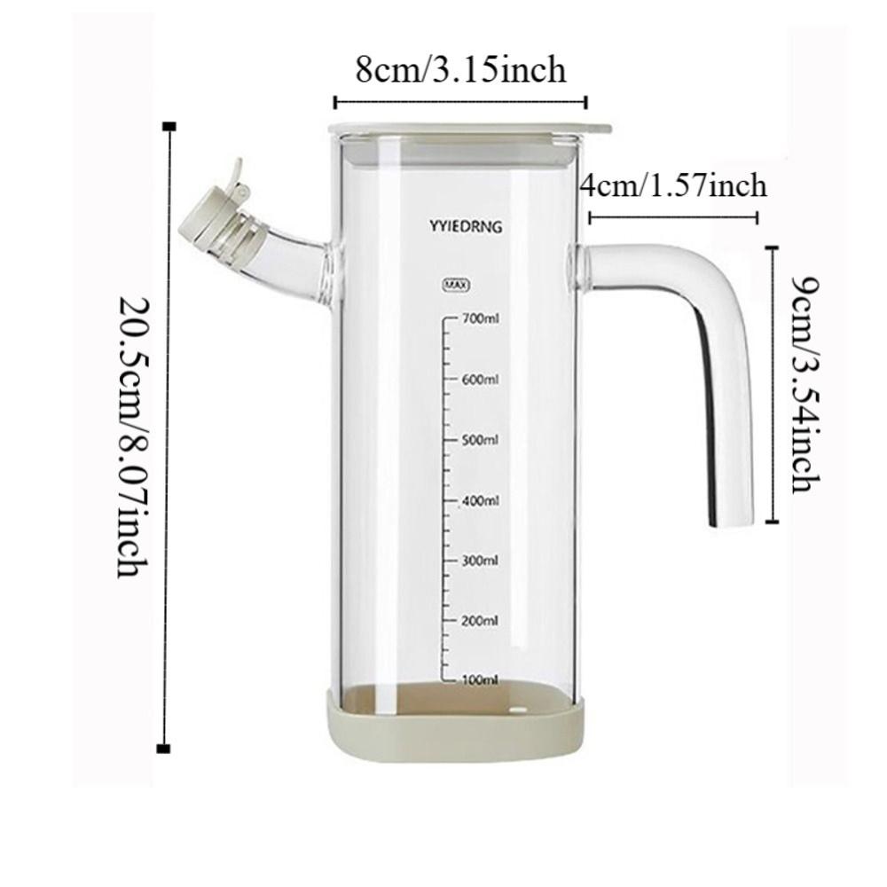 Heat-resistant Glass Oil Bottle Large-capacity Spice Container Cooking Oil Pot Condiment Storage